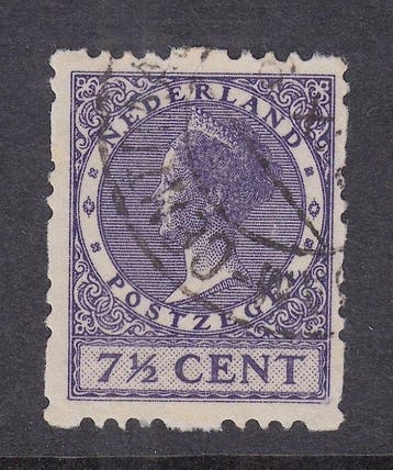 Nederland 1927 - Drie-gaats vierzijdige roltanding - NVPH, Gestempeld