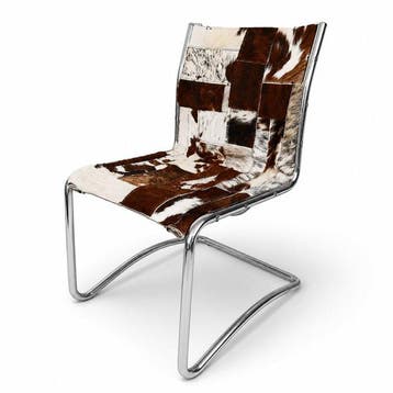 Fauteuil - Stoel - Cantileverstoel, Kalfsleer - Vintage