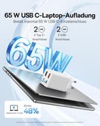 Snellader - USB C - Adapter USB C - 65W - Wit - Baseus, Verzenden, Zo goed als nieuw