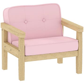 AIYAPLAY Kinderstoel, Kinderbank Met Houten Frame, Corduroy, Verzenden, Nieuw