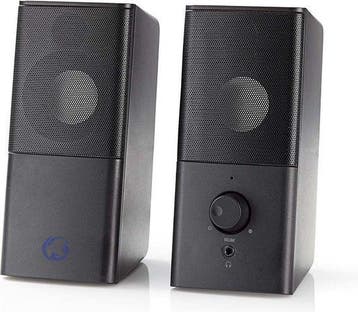 Nedis Gaming Speaker – 12W – 2.0 kanaals – USB gevoed – 3,5, Audio, Tv en Foto, Verzenden, Zo goed als nieuw