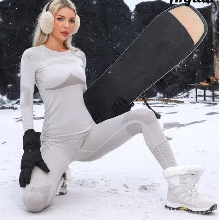 Dames Thermisch Ondergoed Set Sneldrogend Stretch Basislaag, Kleding | Dames, Wintersportkleding, Nieuw, Verzenden