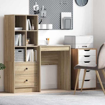 vidaXL Bureau Sonoma Eiken 60 x 40 x 76 cm, Verzenden, Nieuw