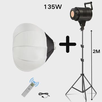 135W Bowens LED Studio Lamp met 90cm Honeycomb Softbox & Sta, Audio, Tv en Foto, Verzenden, Nieuw