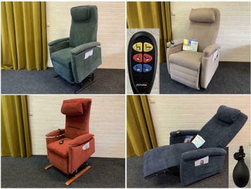 Nieuwstaat: Fitform Sta op Stoelen: 3 motorig met Garantie!, Huis en Inrichting, Fauteuils, Ophalen of Verzenden, Zo goed als nieuw