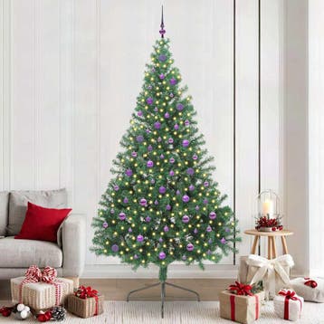 vidaXL Kunstmatig Voorverlicht Kerstboom met 300 LED Groen, Verzenden, Nieuw