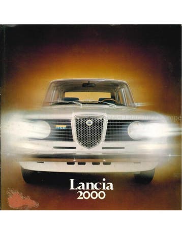 1973 LANCIA 2000 BROCHURE, Nieuw, Author