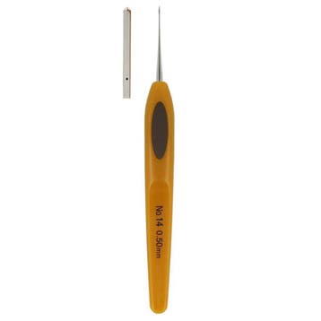 Clover Soft Touch Haaknaald - 0,5 mm -  Ergonomisch handva, Ophalen of Verzenden, Nieuw