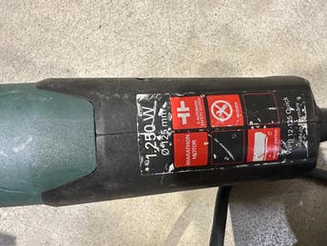 Metabo WPB 12-125 QUICK Haakse slijper Nr.105, Ophalen of Verzenden, Gebruikt