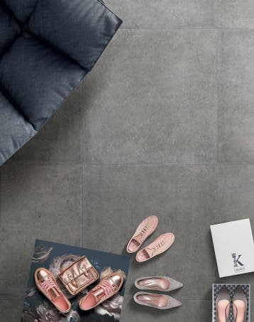 10,8 m2 warm grijze hardsteenlook 60x60, Doe-het-zelf en Verbouw, Ophalen, 60 cm of meer, Nieuw, 10 m² of meer