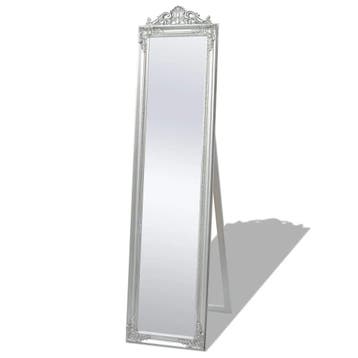 vidaXL Vrijstaande spiegel Barok 160x40cm zilver, Verzenden, Nieuw