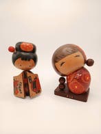 Set Kokeshi van Tamura Chie, kokeshi van Sogen - Hout -
