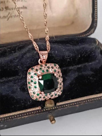 Zonder minimumprijs - Ketting met hanger - 9 kt. Zilver,