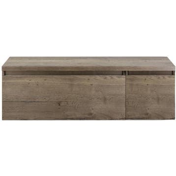Frozen Badmeubelset 140 cm - Greeplijst in Kleur - Wastafel, Huis en Inrichting, Badkamer | Badkamermeubels, Ophalen of Verzenden