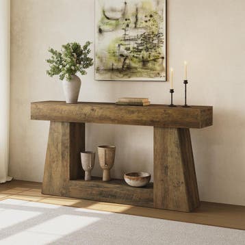 Rustieke Console Tafel 160 cm - Farmhouse Entree Tafel met O, Verzenden, Nieuw