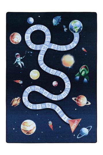 Speelkleed | Play | Ruimtevaart | Marineblauw | 140x200 cm, Verzenden, Nieuw
