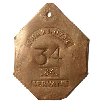 Verenigde Staten. Historical Medal / Slave tag 1841