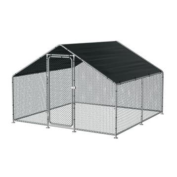 Kippenren Wels buitenren 3x3x2 m donkergroen pro.tec, Verzenden, Nieuw