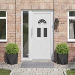 vidaXL Plantenbak 2 pcs Zwart 40 x 40 x 40 cm Staal, Verzenden, Minder dan 60 cm, Nieuw, Metaal