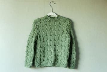 Breipatroon Khaki Jongenstrui met blokpatroon - voor jonge, Hobby en Vrije tijd, Ophalen of Verzenden, Nieuw