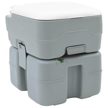 vidaXL Camping Toilet Grijs 41,5 x 36,5 x 42 cm, Sport en Fitness, Verzenden, Nieuw
