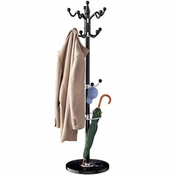 Kapstok Zwart 173cm Gebogen (Meubelen, Interieur), Verzenden