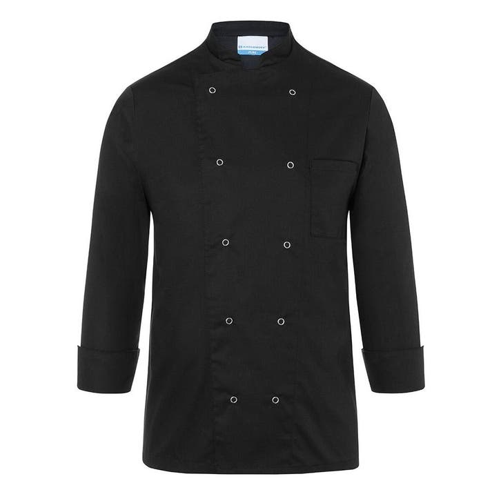 GGM Gastro | KARLOWSKY | Koksjas Basic - Zwart - Maat: XS |, Huis en Inrichting, Keuken | Textiel, Zwart, Nieuw, Overige typen