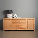 *WOONWINKEL* Tower Living Corona Dressoir Teak Onbehandeld 2, Huis en Inrichting, Kasten | Dressoirs, Verzenden, Nieuw