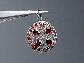 Zonder minimumprijs - Ketting met hanger - 925 zilver - 2,00