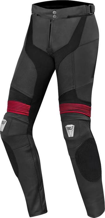 Berik Flexius Zwart Rood Leren Motorbroek, Nieuw met kaartje, Broek | leer, Berik, Heren