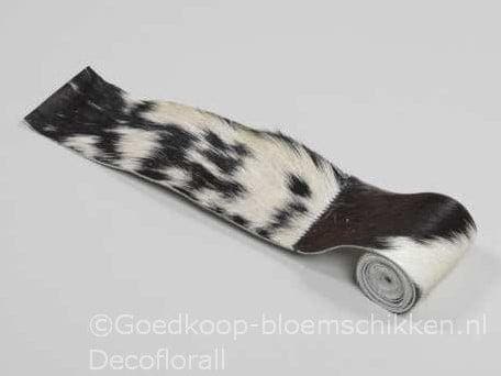 Kunstvel bontje Geit Zwart/Wit 7 cm rol 1 meter, Huis en Inrichting, Woonaccessoires | Kunstplanten en Kunstbloemen, Nieuw, Ophalen of Verzenden