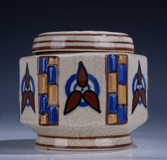August Mouzin & Compagnie - Bloempot - Keramiek, Antiek en Kunst, Kunst | Designobjecten
