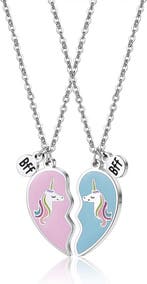 BFF Hart ketting  | Unicorn, Verzenden, Nieuw