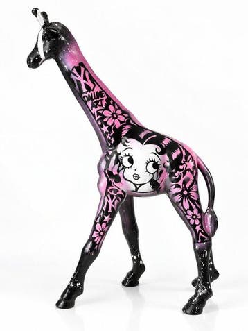 Daluxe Art - 1999 • XL Betty Boop Giraffe – 65 cm