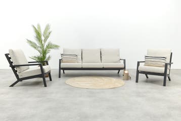 VDG Boston stoel-bank (3-zits) loungeset - 3-delig, Verzenden, Nieuw, Overige materialen, Loungeset
