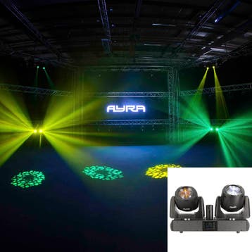 Ayra Vision Twins Beam dubbele LED movinghead, Verzenden, Nieuw