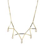 Gouden choker met parels 14 karaat, Verzenden, Zo goed als nieuw, Goud