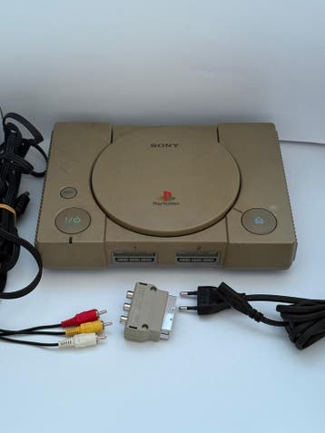Sony PlayStation 1 Console verkleurd – PS1 met AV-kabel en V, Spelcomputers en Games, Verzenden, Gebruikt