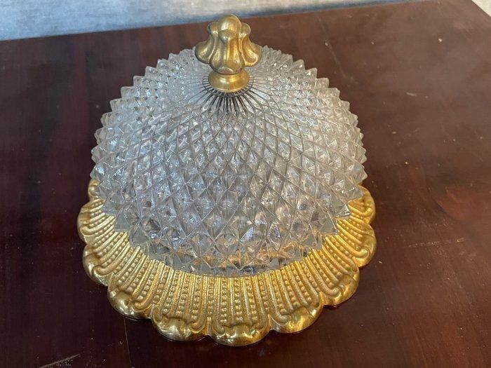 Kroonluchter - Verguld messing - plafondlamp, Antiek en Kunst, Curiosa en Brocante