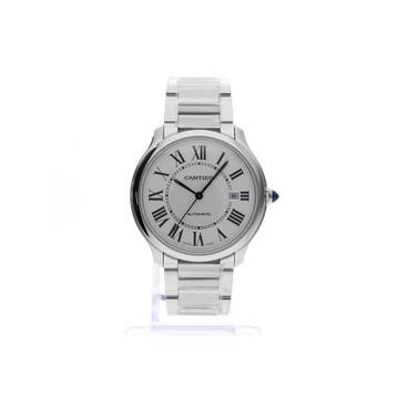 Cartier Ronde de Cartier Must 40mm WSRN0035; Automatisch..., Ophalen of Verzenden, Zo goed als nieuw, Staal, Overige merken
