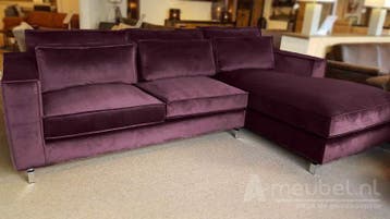 Loungebank Indijk - loungebanken - Paars, Nieuw, 150 cm of meer, Stof, 250 tot 300 cm