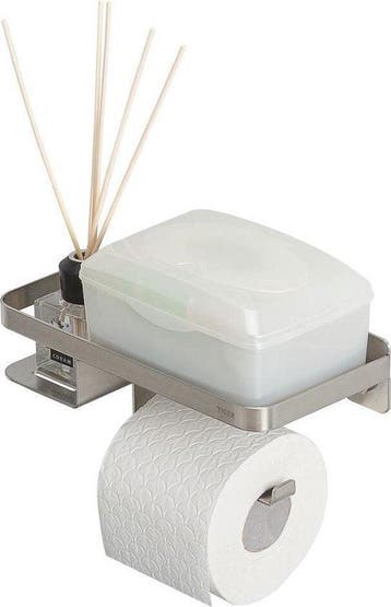 Tiger Caddy - Wc rolhouder met planchet 24 cm - RVS, Huis en Inrichting, Badkamer | Badtextiel en Accessoires, Verzenden, Nieuw
