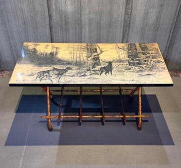 Bijzettafel - IJzer, Hout - Herten