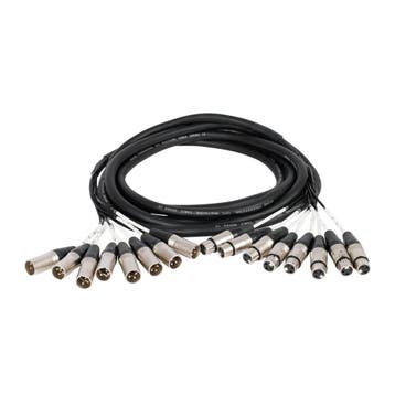 Devine MUL002/5 multikabel 8x XLR-f naar 8x XLR-m 5m, Verzenden, Nieuw