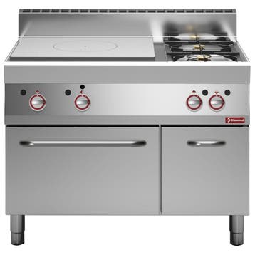 Fornuis, Doorkookplaat, 2 Gasbranders, Gasoven, Neutrale Kas, Ophalen of Verzenden, Nieuw in verpakking