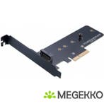 Akasa M.2 SSD to PCIe 3.0 x4 NVME adapter card AK-PCCM2P-01, Computers en Software, Verzenden, Nieuw, Akasa