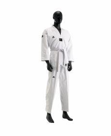 Adidas Taekwondopak Champion III Witte Revers (Maat: 200), Verzenden, Nieuw, Taekwondo, Vechtsportpak