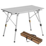 24goodz Opvouwbare Aluminium Campingtafel - In hoogte verste, Caravans en Kamperen, Verzenden, Nieuw