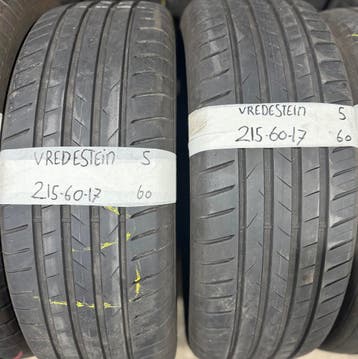 2x215-60-17 Vredestein Zomer 2x5m €60 Per Band 215 60 17, Ophalen, 17 inch, Band(en), Personenwagen