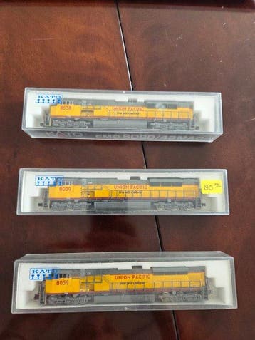 Kato N - Diesellocomotief (3) - 3x EMD SD90/43MAC - Union, Nieuw